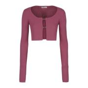 Blumarine Stiliga Cardigan Sweaters Pink, Dam