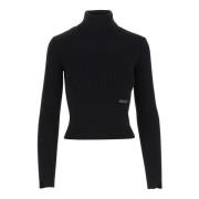 Patou Stiliga Turtlenecks för en Chic Look Black, Dam