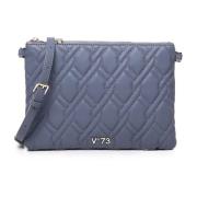 V73 Denim Clutch med Justerbar Axelrem Blue, Dam