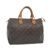 Louis Vuitton Vintage Pre-owned Canvas handvskor Brown, Dam