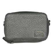 Fendi Vintage Pre-owned Laeder kuvertvskor Gray, Dam