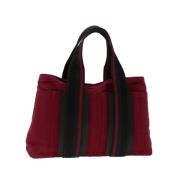 Hermès Vintage Pre-owned Bomull totevskor Red, Dam