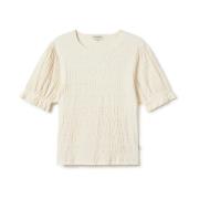 Twothirds Ruffle Effect Boyard Top Beige, Dam