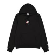 Champion Huvtröja Slim Fit Borstad Fleece Black, Herr