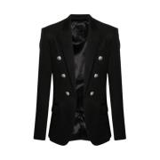 Balmain Klassisk Svart Ull Blazer Black, Herr