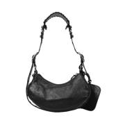 Balenciaga Vintage Pre-owned Laeder crossbodyvskor Black, Dam