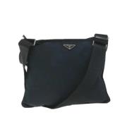 Prada Vintage Pre-owned Nylon prada-vskor Blue, Dam