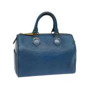 Louis Vuitton Vintage Pre-owned Laeder handvskor Blue, Dam