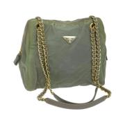 Prada Vintage Pre-owned Nylon prada-vskor Green, Dam