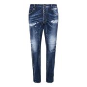 Dsquared2 Blå Slim Fit Biker Jeans Blue, Herr