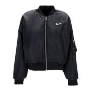 Nike Vändbar Faux Fur Bomberjacka Black, Dam