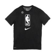 Nike NBA Logo Svart/Vit T-shirt Black, Herr