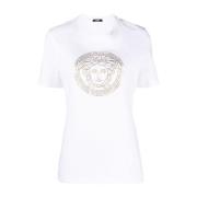 Versace Vit Bomull Medusa Head T-shirt White, Dam