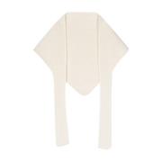 Jacquemus Vit Scarf Kollektion White, Dam