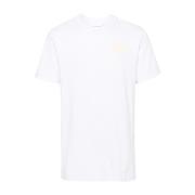 Moncler Vita T-shirts och Polos Crew Neck White, Herr