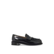 Mach & Mach Pärldekorerade Lädermoccasiner Black, Dam