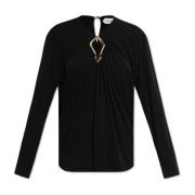 Lanvin Topp med urklipp Black, Dam