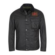 Barbour Steve McQueen Workers Wax Jacka Black, Herr