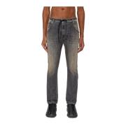 Diesel Tapered Stretch JoggJeans - Svart Denim Gray, Herr