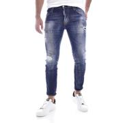 Dsquared2 Blå Slim Fit Destroy Jeans Blue, Herr