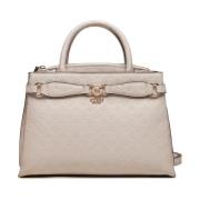 Guess Arlena Handväska - Beige PU Läder Beige, Dam