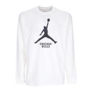 Jordan Chicago Bulls Långärmad T-shirt White, Herr