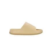 Nike Calm Slide Tofflor Sesam Beige, Dam