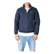 Armani Exchange Blå Dragkedja Blazer Män Höst/Vinter Blue, Herr