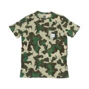 HUF Camo Ficka T-shirt Green, Herr