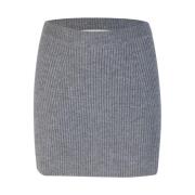 Sportmax Grått Ull Cashmere Kjol Gray, Dam