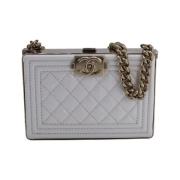 Chanel Vintage Pre-owned Laeder chanel-vskor Beige, Dam