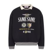 Martine Rose Svart Crew Neck Polo Skjorta Black, Dam