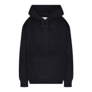 Laneus Kashmir Silke Boxy Fit Hoodie Black, Dam