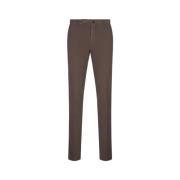 Incotex Brun Slim Fit Doeskin Byxor Brown, Herr