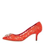 Dolce & Gabbana Pre-owned Pre-owned Spets klackskor Red, Dam