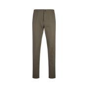 Kiton Gröna Straight-Leg Byxor Green, Herr