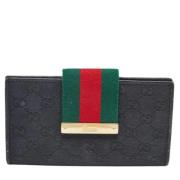 Gucci Vintage Pre-owned Canvas plnbcker Black, Dam