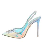 Aquazzura Pre-owned Pre-owned Tyg klackskor Blue, Dam