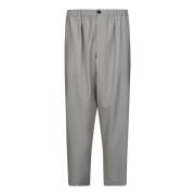 Marni Klassiska Straight Fit Byxor med Pinces Gray, Herr