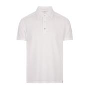 Kiton Vit Polotröja Kort Ärm White, Herr