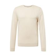 Calvin Klein Merino Crew Neck Jumper Beige, Herr