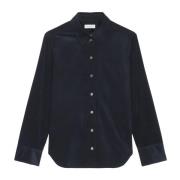 Marc O'Polo Vanlig fin corduroyblus Blue, Dam