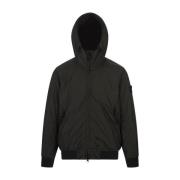 Stone Island Grå Hooded Blouson Jacka Gray, Herr