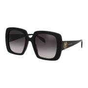 Alexander McQueen Stiliga solglasögon Am0378S Black, Dam