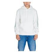 Calvin Klein Jeans Vit Huva Tröja Herrar Höst/Vinter White, Herr