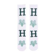 HUF Thrasher White Duality Sock White, Herr