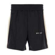 Palm Angels Stiliga svarta Bermuda shorts Black, Herr