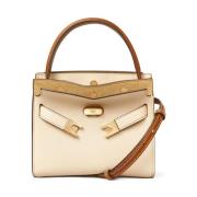 Tory Burch Petite Double Lee Radziwill Väska Brown, Dam