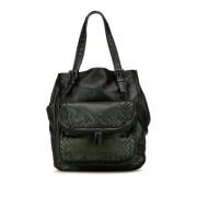 Bottega Veneta Vintage Pre-owned Laeder totevskor Green, Dam