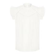 Saint Tropez Eliosz Top Bluser Coconut Milk White, Dam